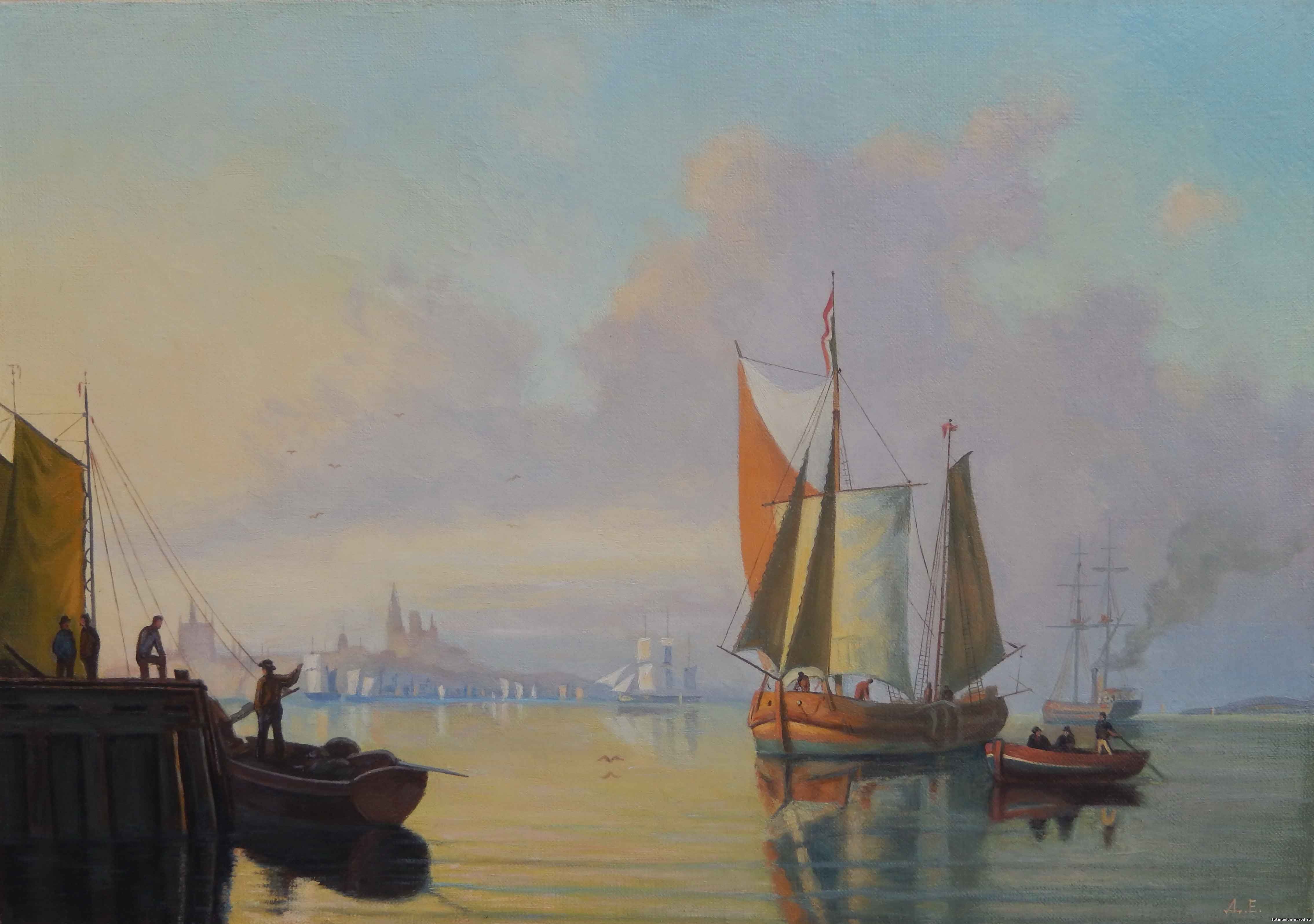 Копия с картины "Hafen von Stralsund"